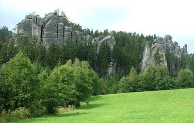 A view of the Teplice Rocks