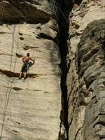 Rockclimbing in the Teplice Rocks