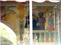 A glimpse of the masquerade hall murals