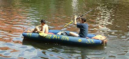 Rafting on the Vltava River