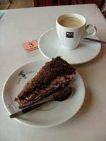 Coffee and cake at Kavarna 39 in Jicin