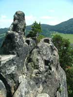 Rocks above Mala Skala in the Cesky raj