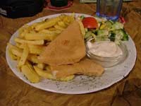 Fried cheese at Restaurant Bulvar