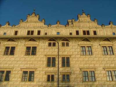Facade of Litomyšl's world heritga elisted chateau