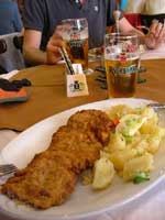 Chicken Schnitzel at U Slunc, Litomysl