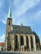 Gothic cathedral of Saint Bartholomew in Plzen