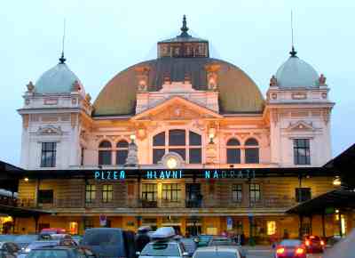 Plzen main railway station