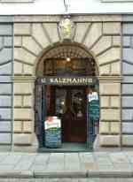 Entrance to the U Salzmannu beer hall
