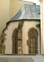 Gothic remainder of th old church on St Michaels hill